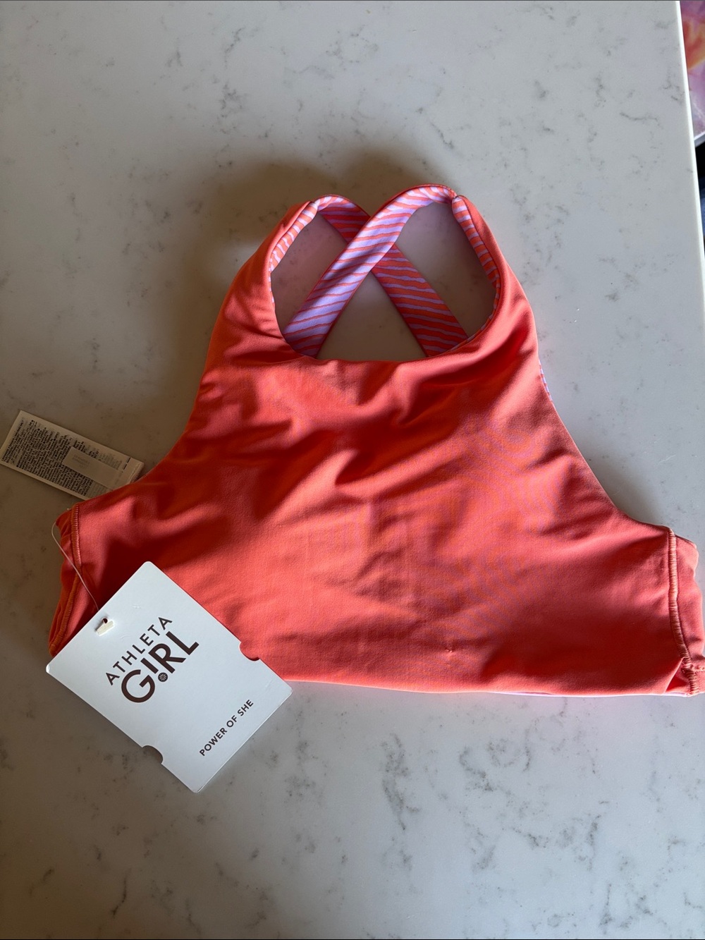 Athleta Girl Reversible High Neck Tankini Top
